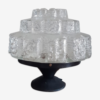 Moulded glass lamp