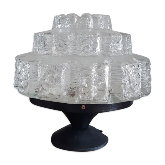 Moulded glass lamp