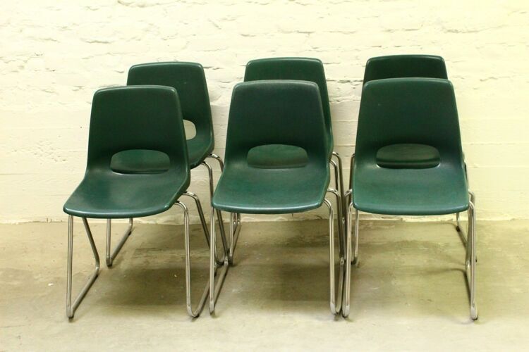 Set of 6 vintage chairs by Marko Netherlands 1970