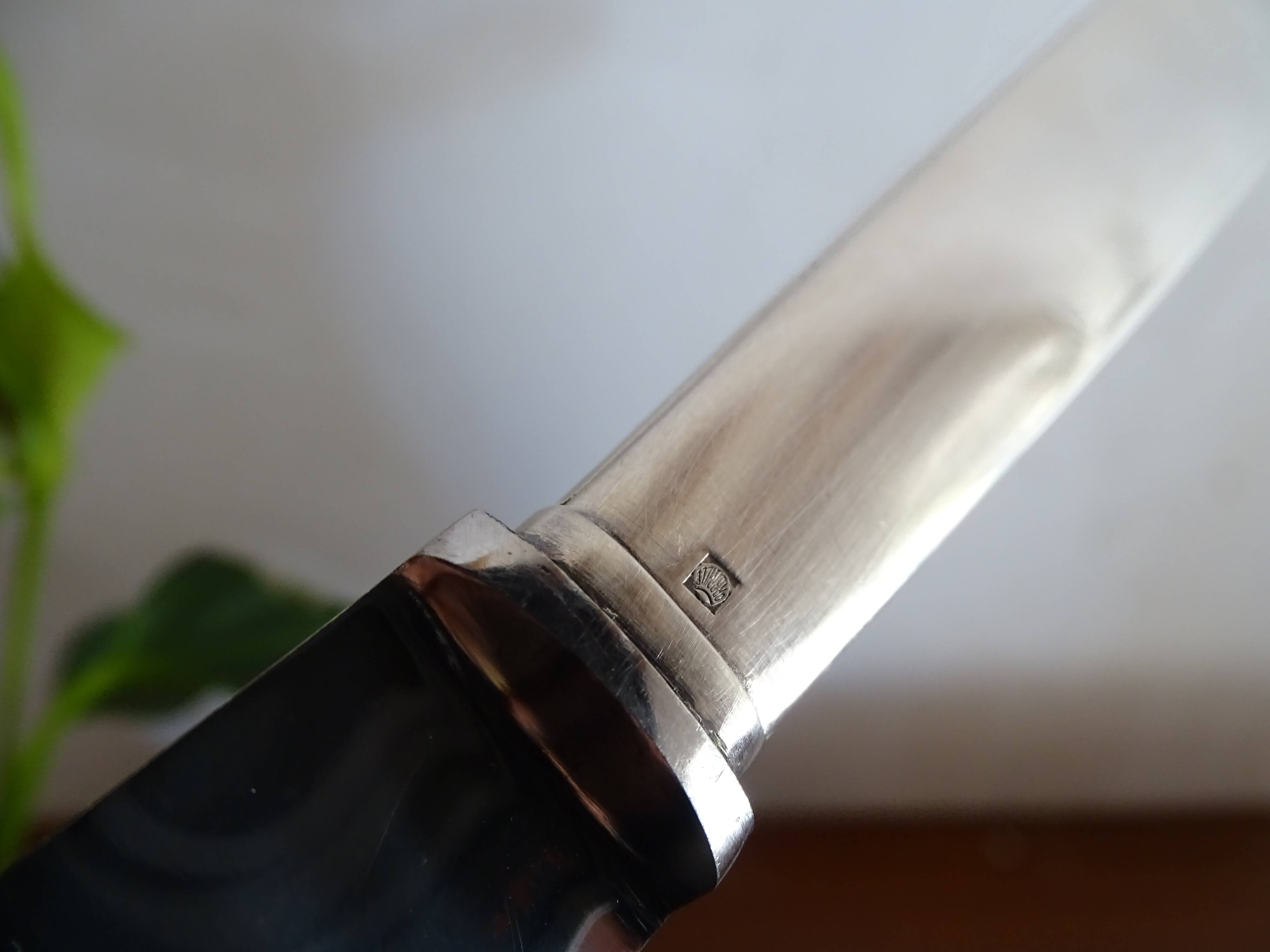 Art Deco cutlery silver metal ORBRILLE 1930 in case