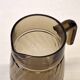 Very pretty black smoked glass pitcher from Lever in very good condition.