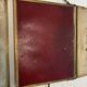 Vintage 1900s triptych barber mirror JB gilt burgundy - 30 x 67 cm