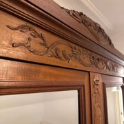 Raw wood wardrobe woodwork