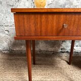Vintage bedside table with clean lines