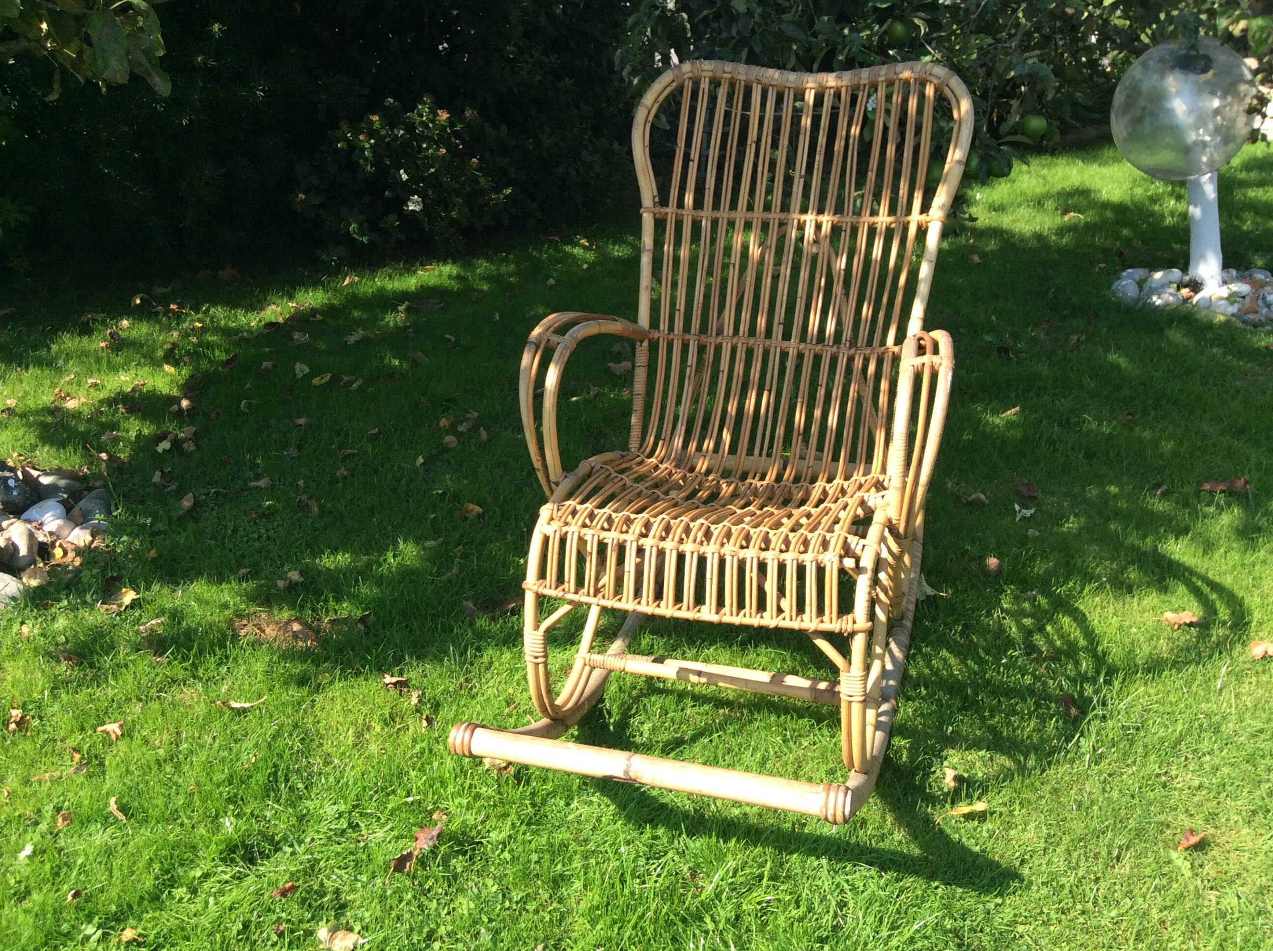 Rattan rocking chair