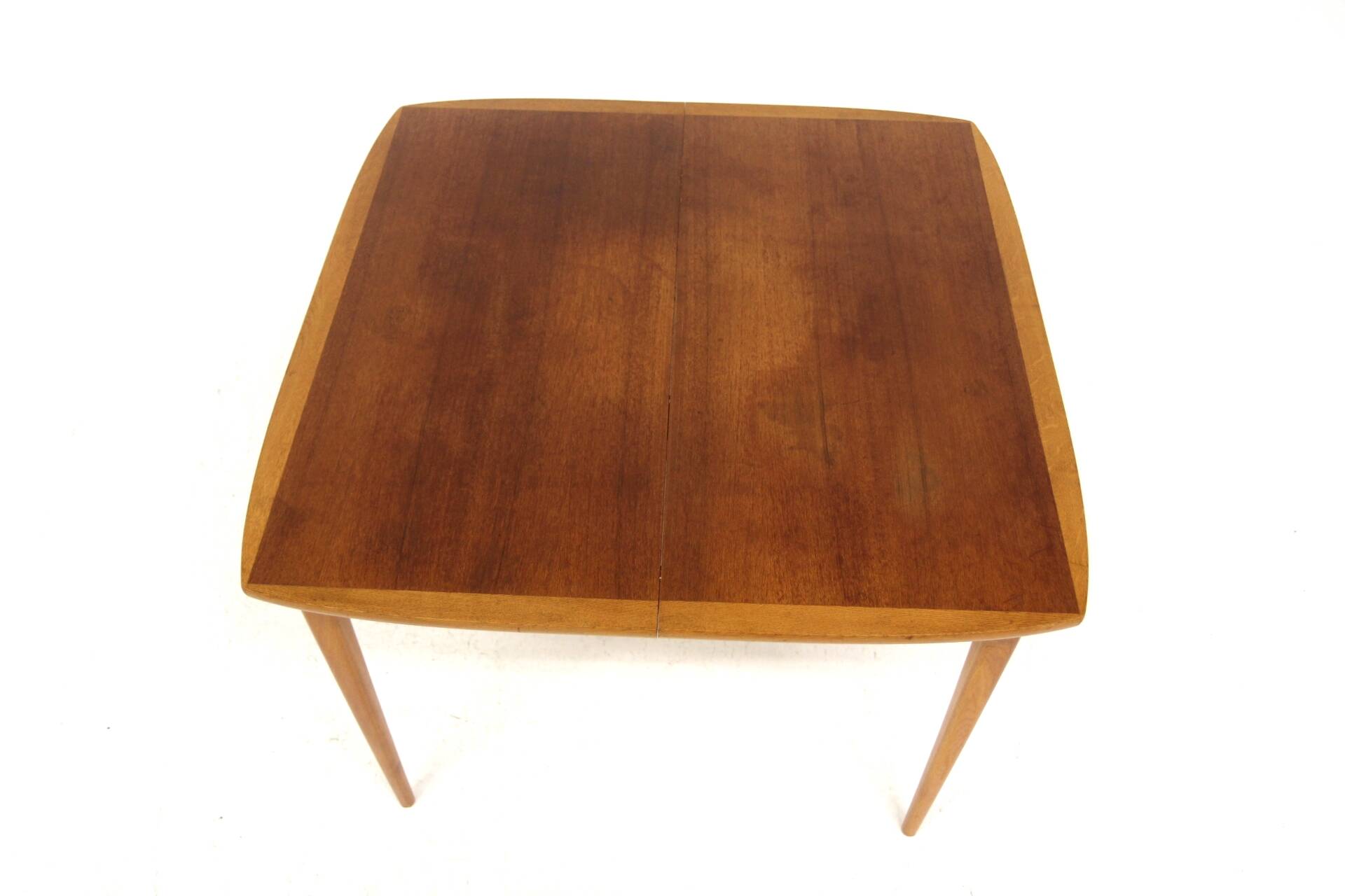 Scandinavian teak and oak dining table, Sweden, 1960s
