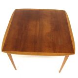 Scandinavian teak and oak dining table, Sweden, 1960s