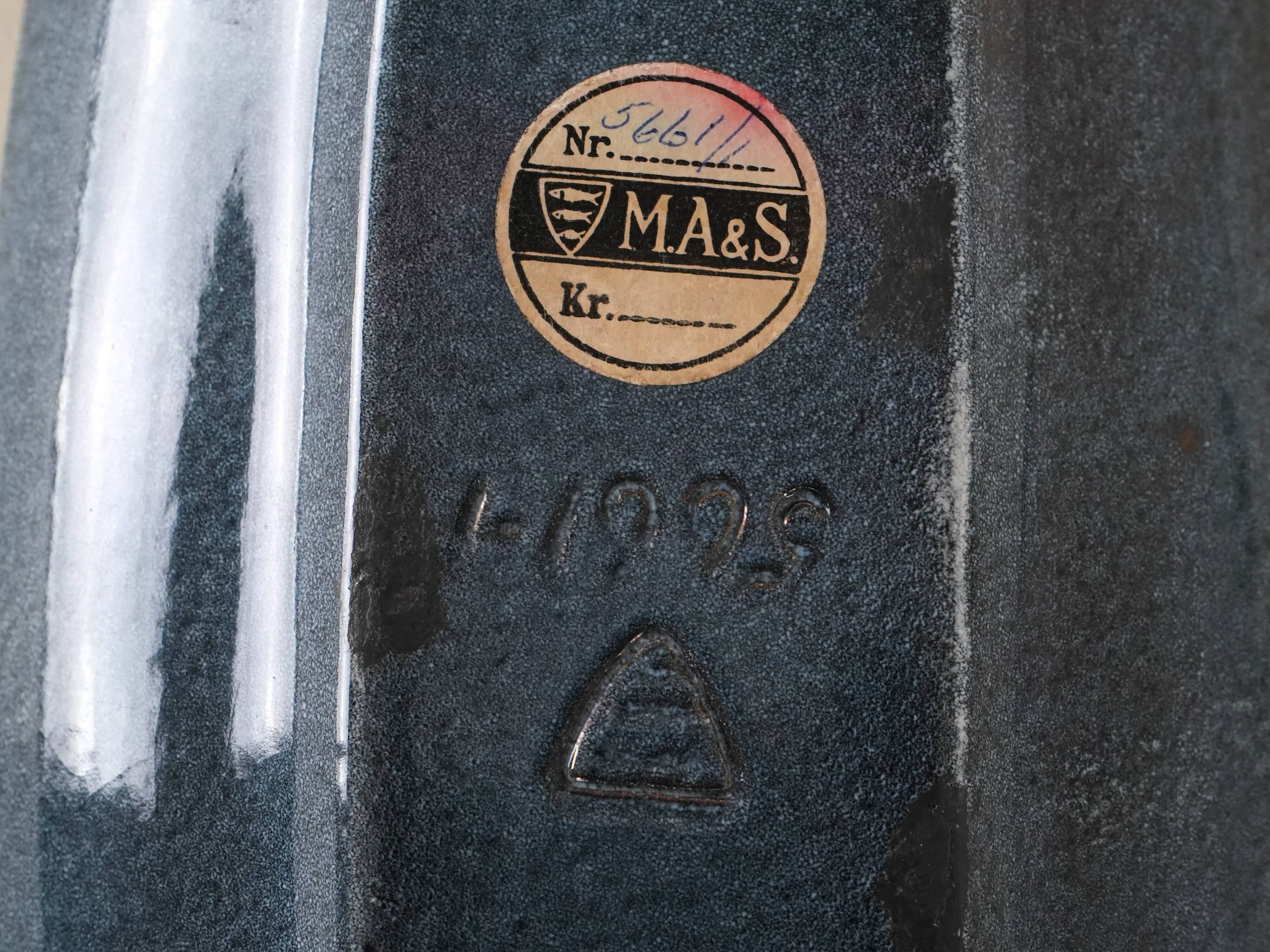 Ceramic platter, Danish design, 1960s, designer: Marianne Starck