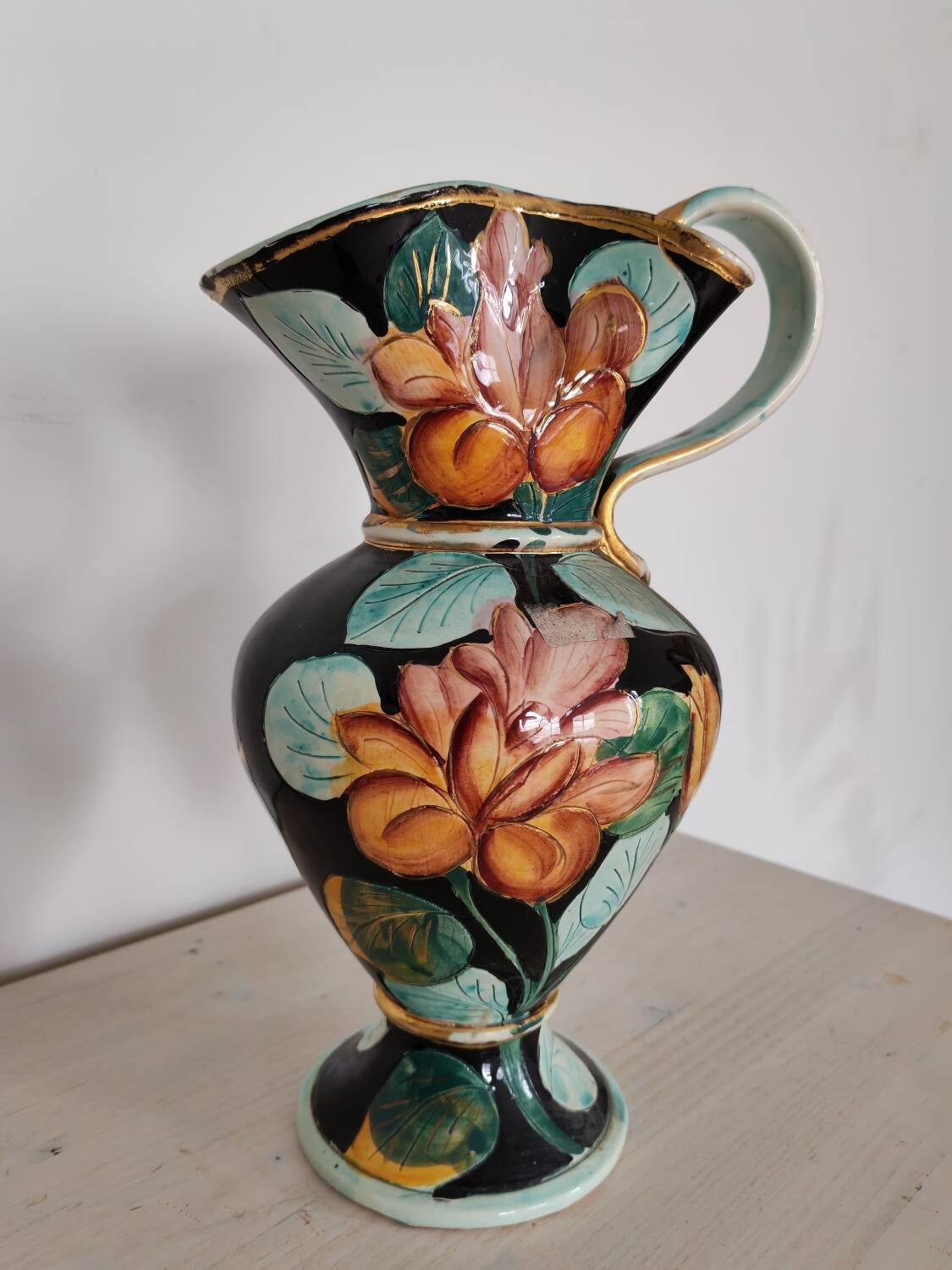 Ceramic carafe Vallauris 1960