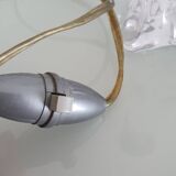 Twisted crystal lamp base - Cristallerie de Lorraine