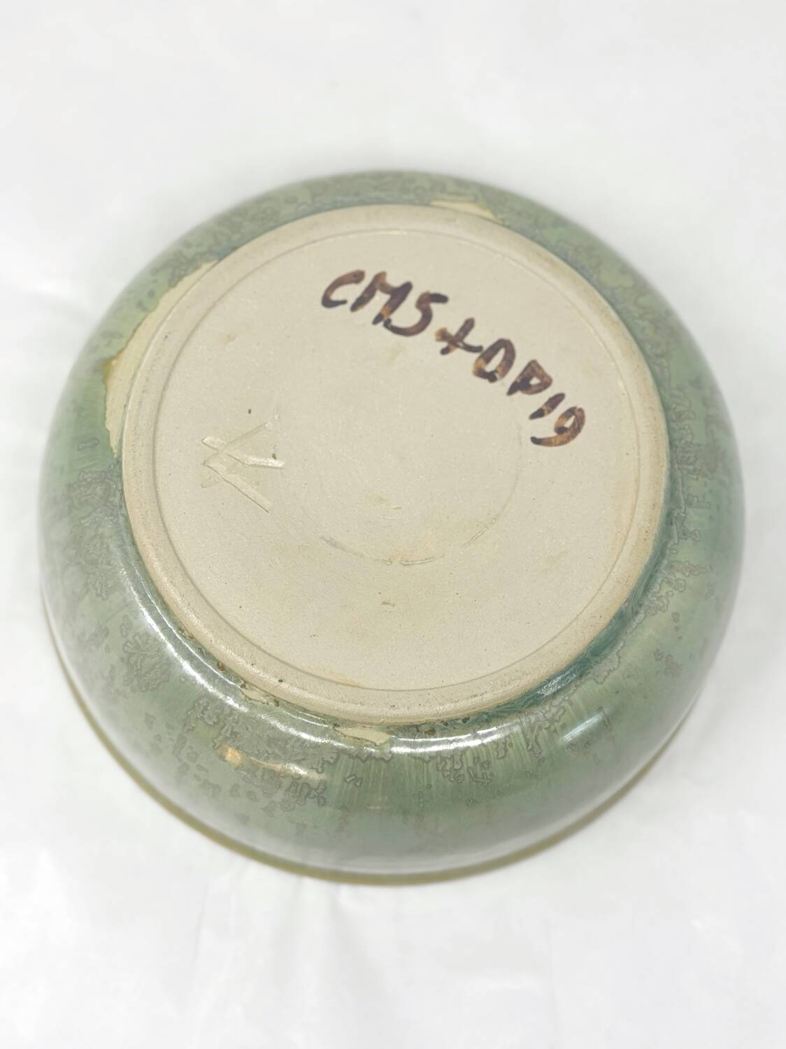 Water green ceramic dish