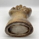 Large sculpture hand / empty pocket plaster 1960 jean Jacques Goma Vibreville