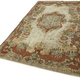 Anatolian rug 1970s 180 cm x 292 cm Brown Carpet