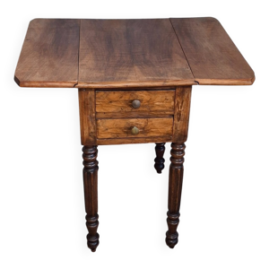 Table d'appoint travailleuse - louis xvi noyer