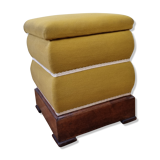 Ottoman ancient chest yellow broom