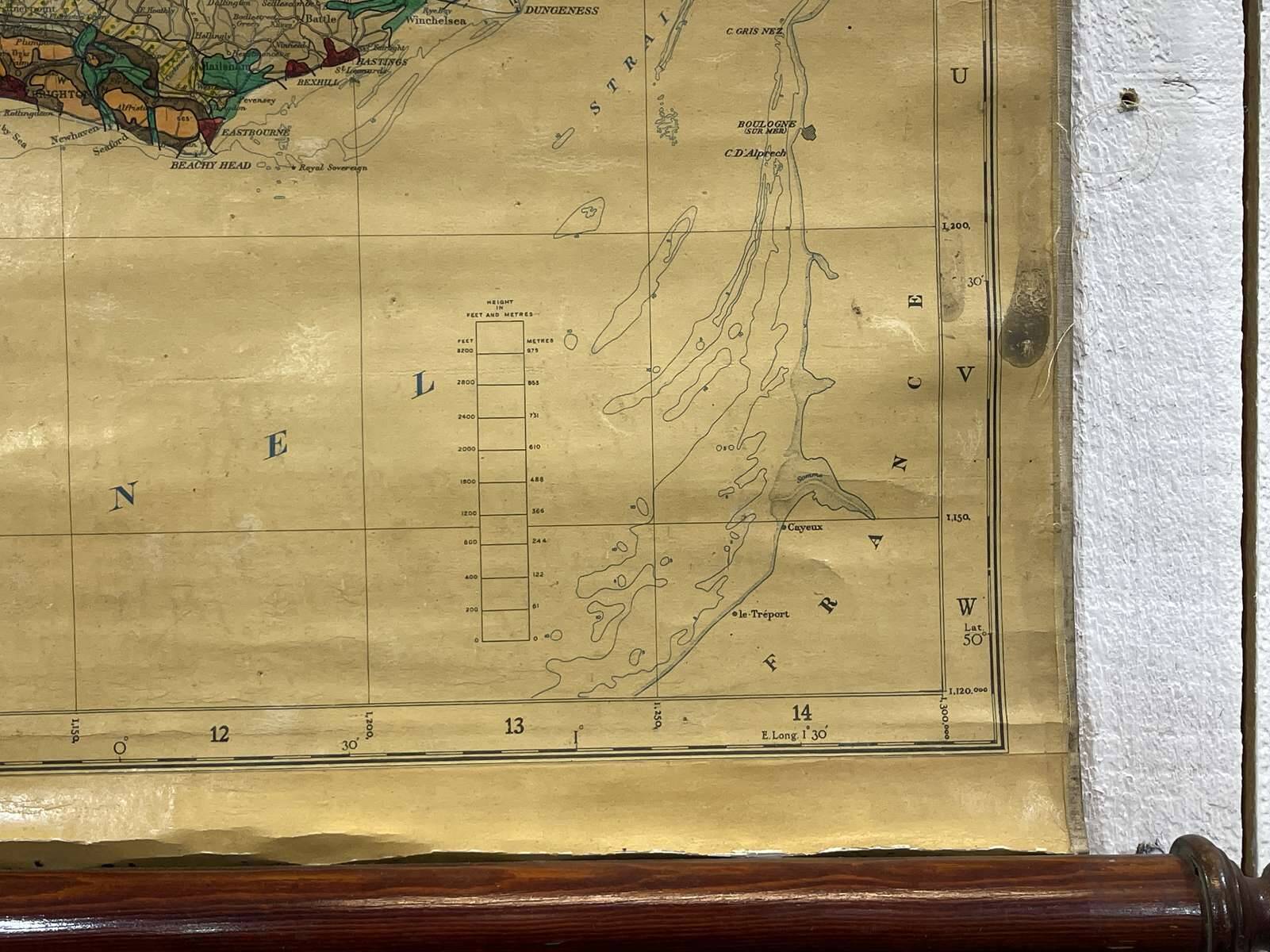 English map from the 1950s