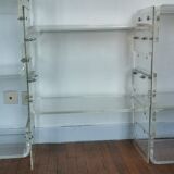 Plexiglas bookcase / storage 1970