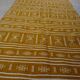 Yellow and white berber kilim 110x200cm