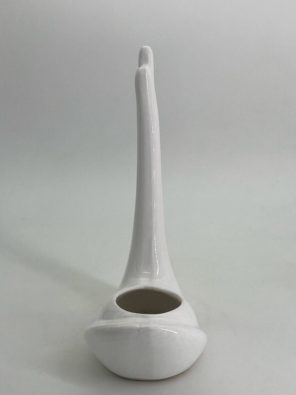 Ceramic swan pot cover