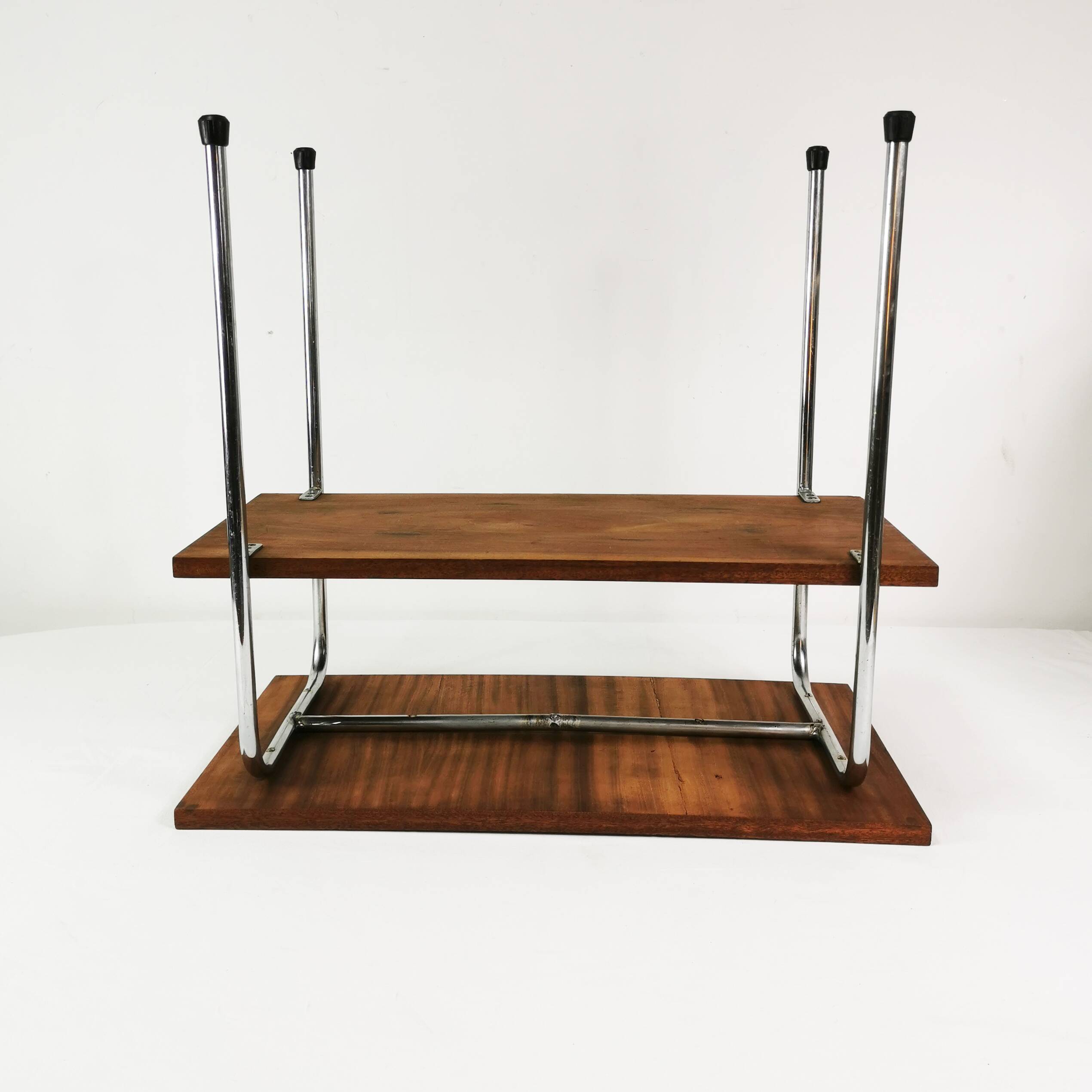 Bauhaus side table, Czechoslovakia, 1940s.