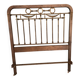 Oak and brass headboard from the 20s-30s