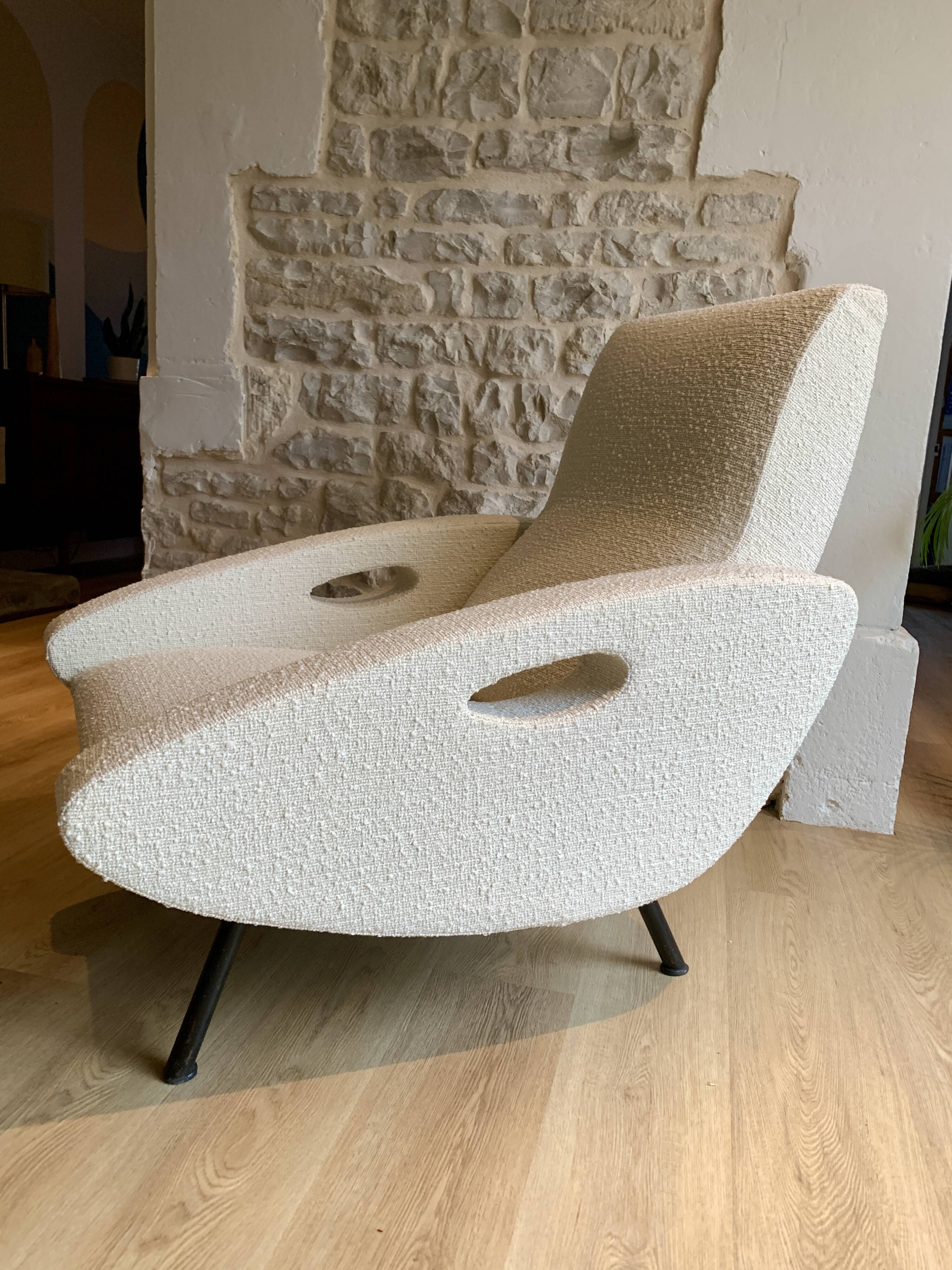 Armchair François Letourneur fully restored