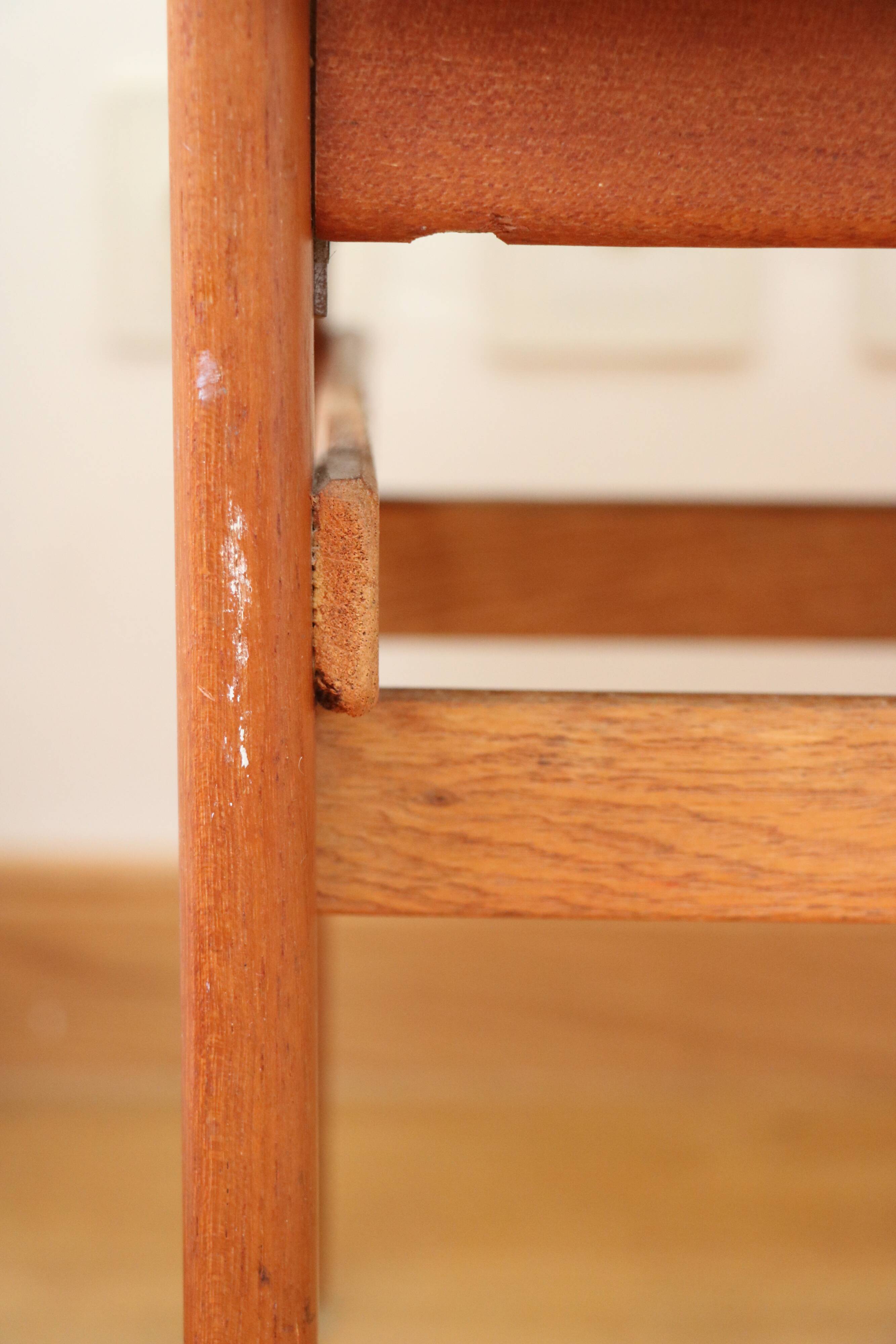 Scandinavian footrest, teak, 1960