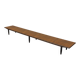 Danish rosewood sideboard, low open design, 1960s
