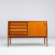 Bosteels Meubelen unique small sideboard walnut Belgium 1960