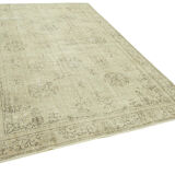 Handmade oriental beige carpet 196 cm x 306 cm