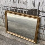 Mirror gilded rounded corners 109x80cm
