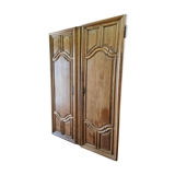 Paire de portes en chêne 19 ème