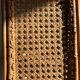 Vintage rattan and cane shelf – 1970s