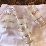 Set of 6 granite glasses