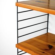Swedish pine and metal shelf
