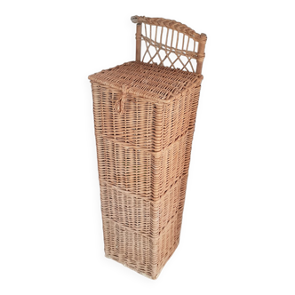 Wicker / rattan bread hutch