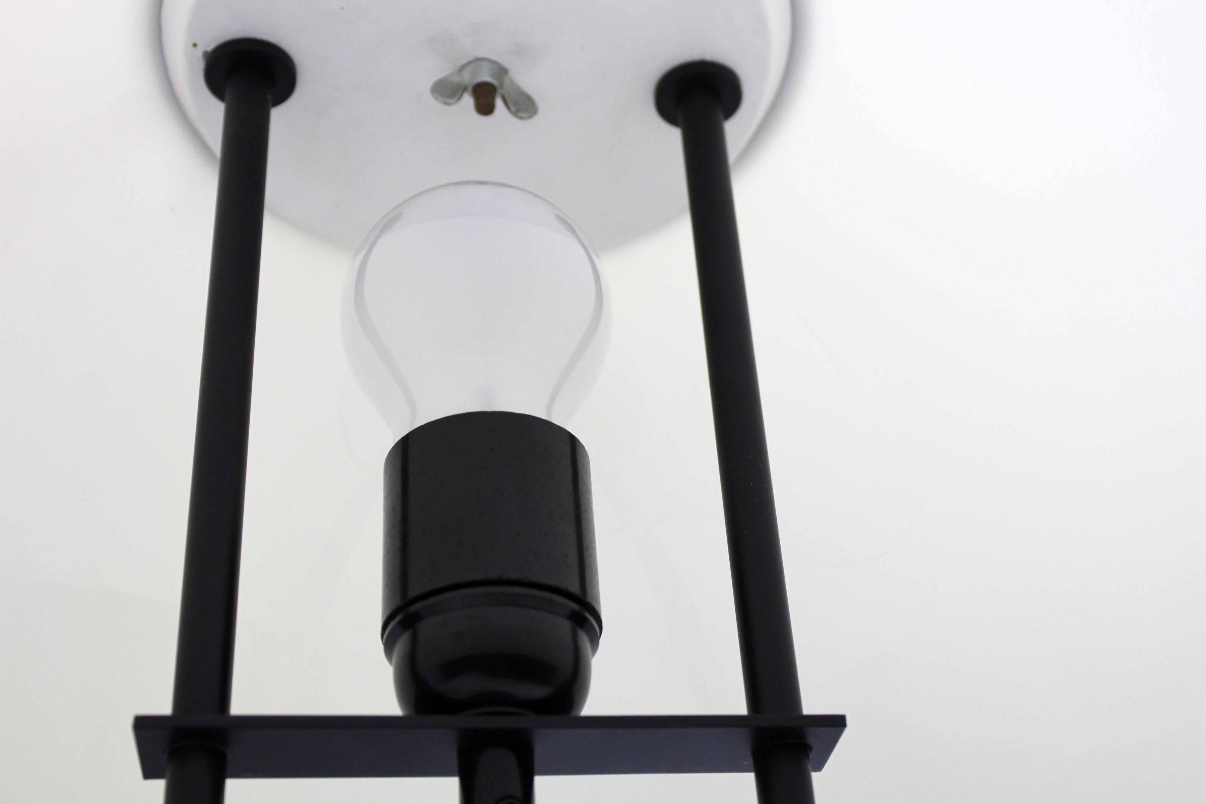 Lampe champignon en métal et acrylique 1980