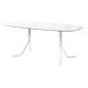 Dining table with tubular chrome base, 1970s