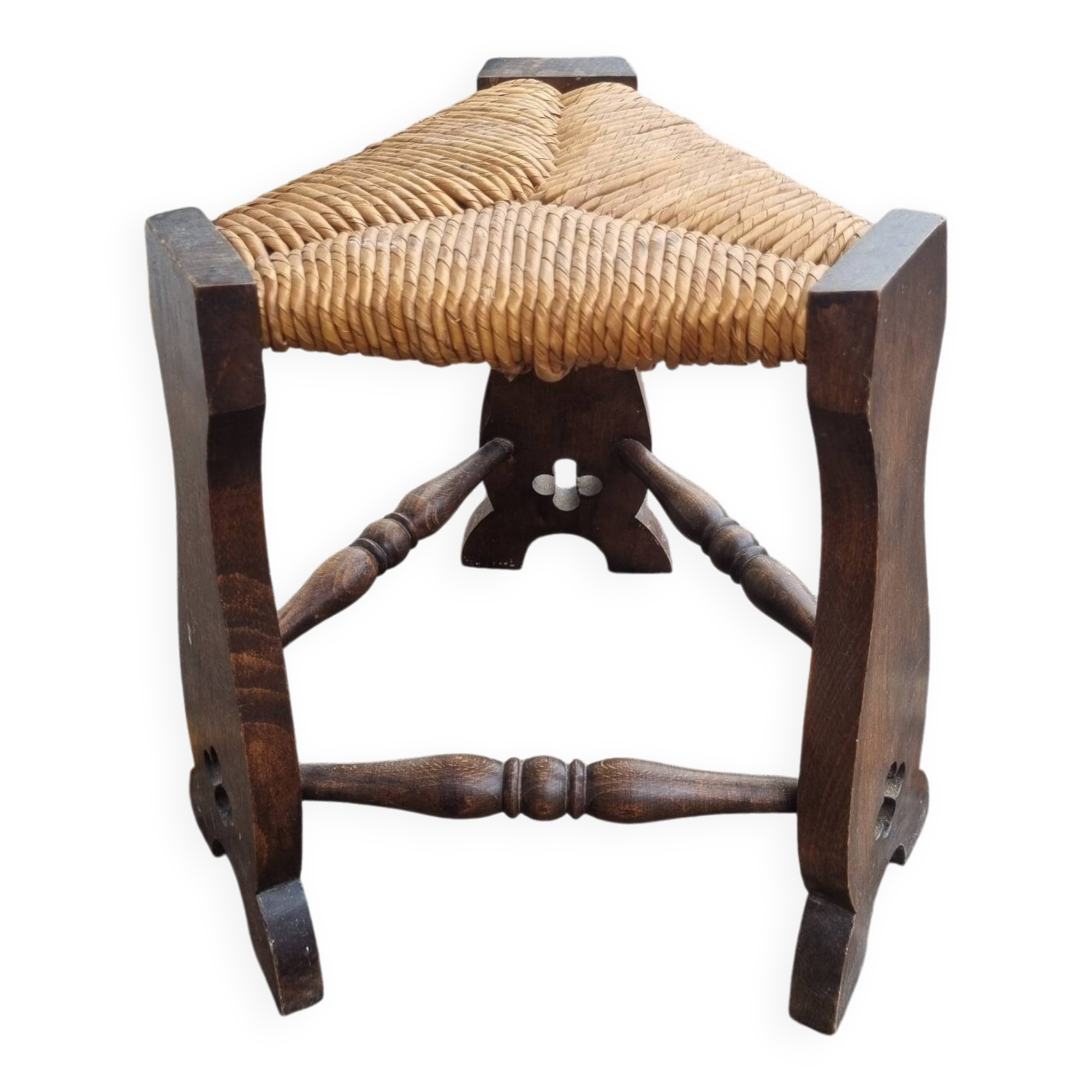 Antique Gothic Arts and Crafts stool