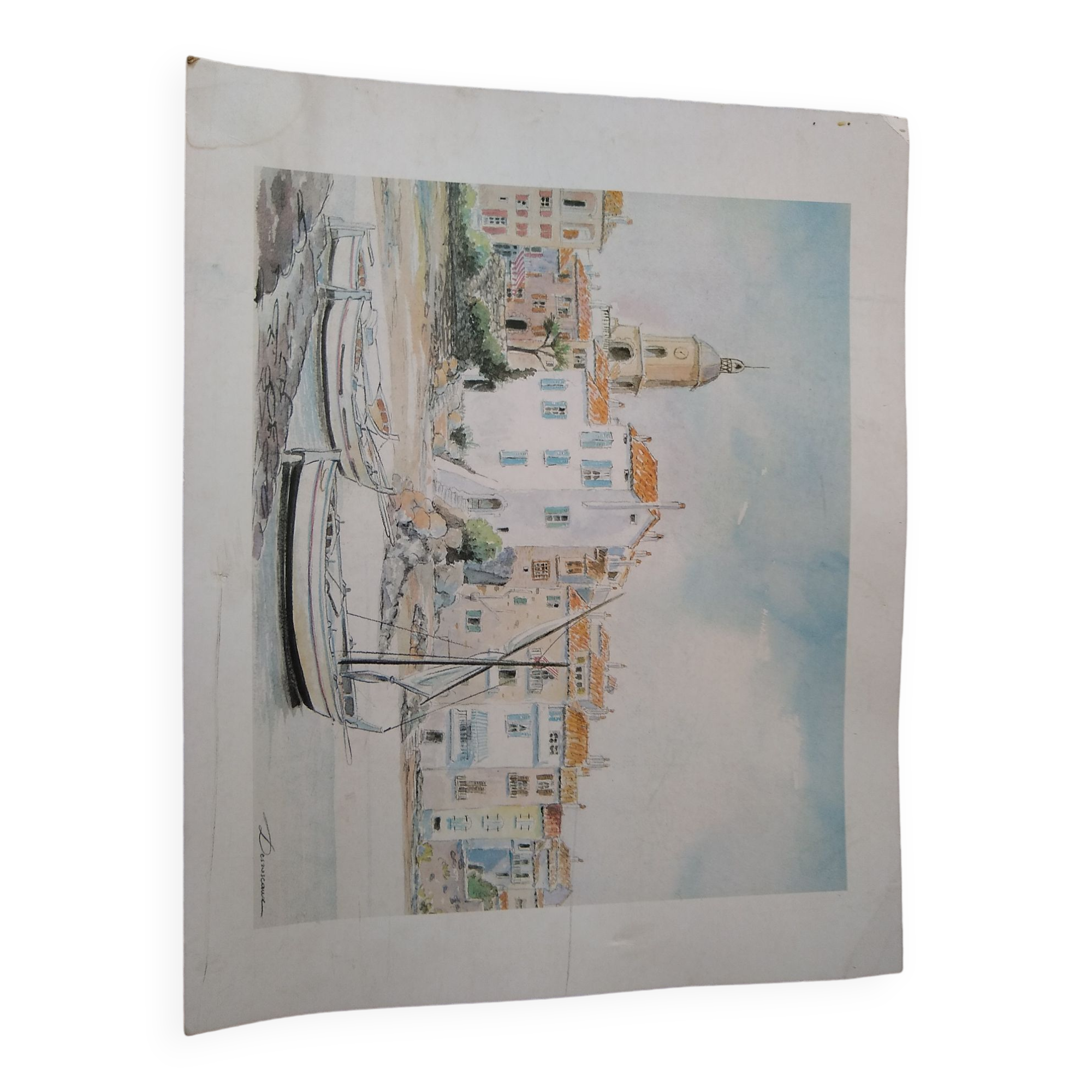 Reproduction port with boats