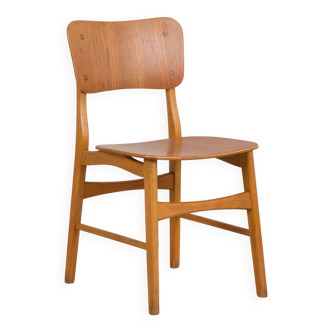 Danish mid century modern teak desk chair in Mogensen style
