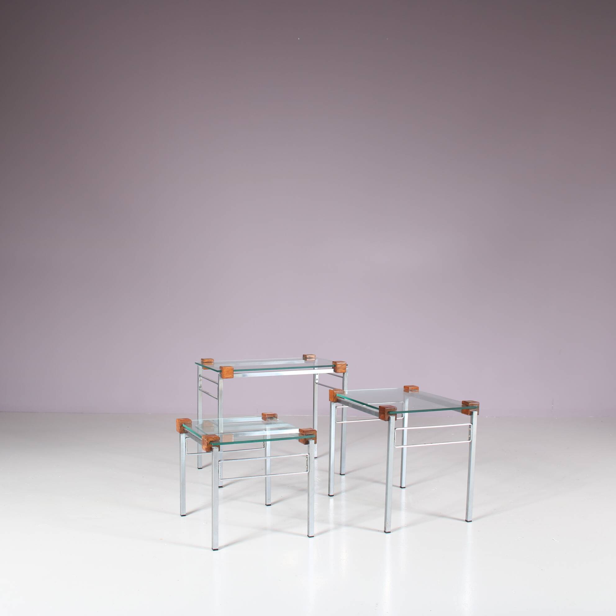 1960s Modern nesting tables from the Netherlands