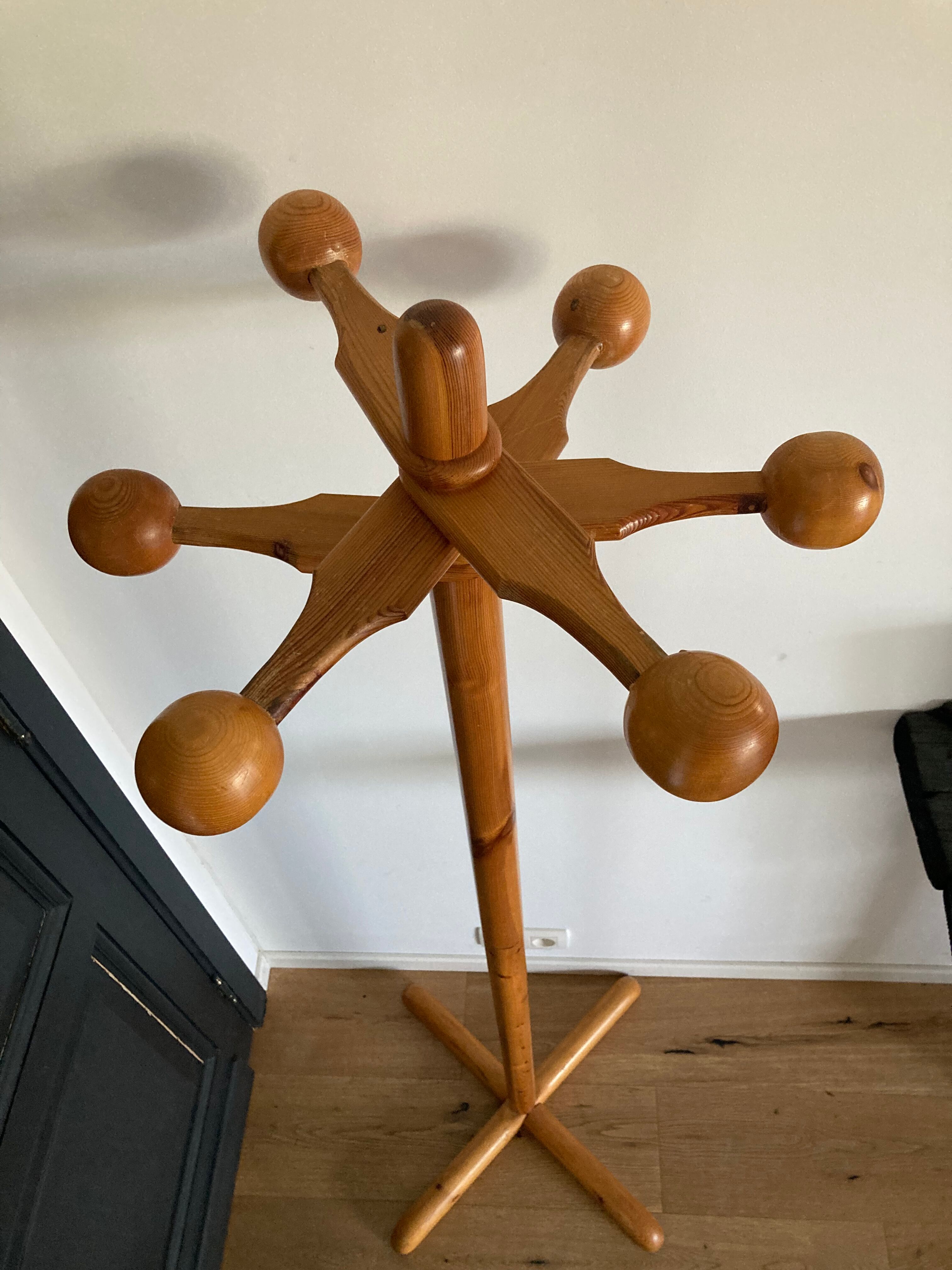 Danish coat rack space age 1960