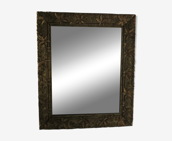 Miroir avec cadre à feuille