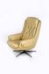 Vintage Finnish Leather Swivel Lounge Chair with Adjustable Recline, 1970s