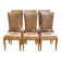 6 Scandinavian Art Deco dining chairs from the 1950s in leather.