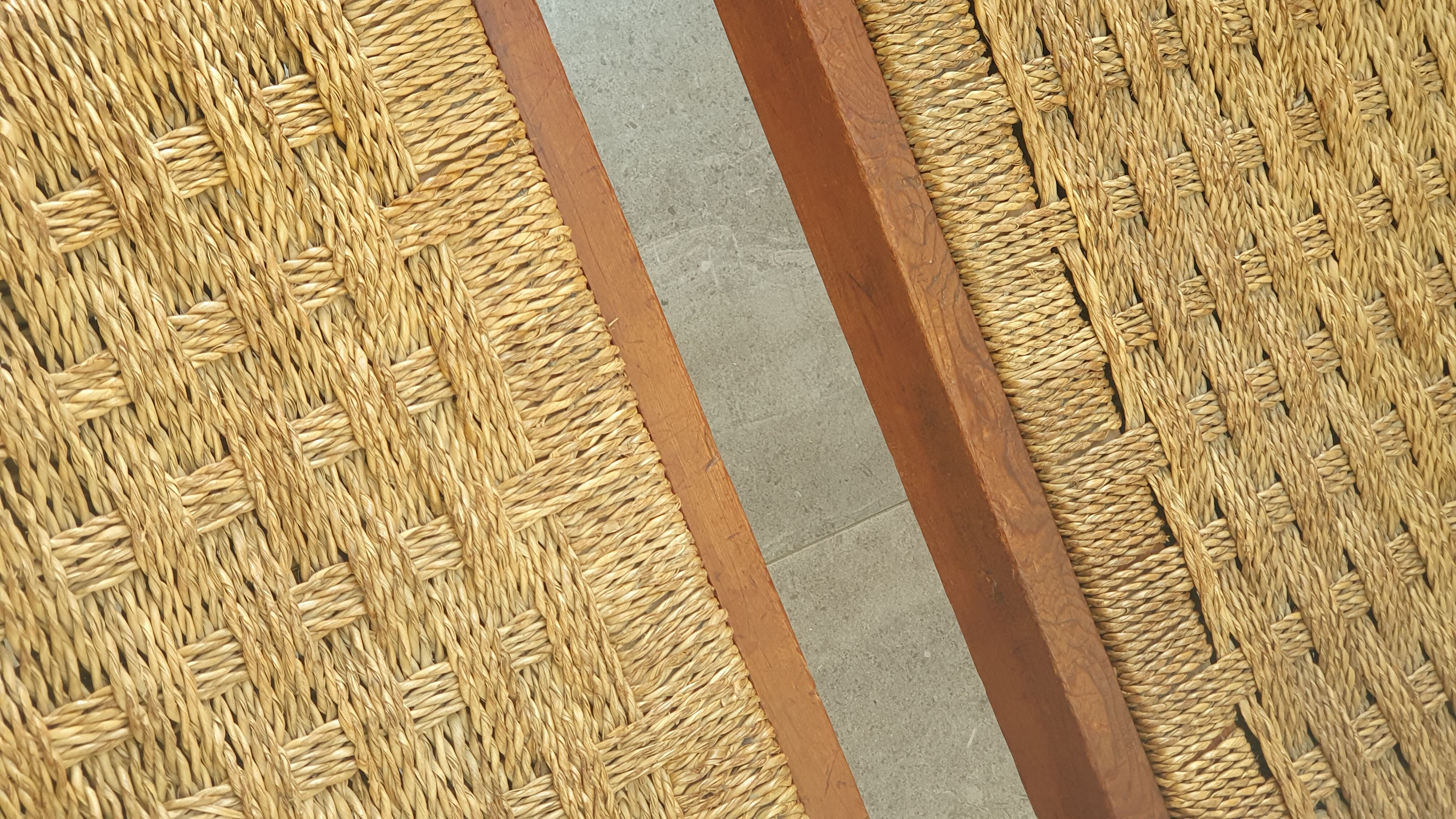 Pair of rope armchairs from the 50s