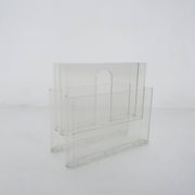 Transparent Giotto Stoppino for Kartell magazine stand, Italy 1960's