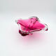 Large Crystal Bowl Bohemia Josef Hospodka 2.6kg Ruby Design 1960