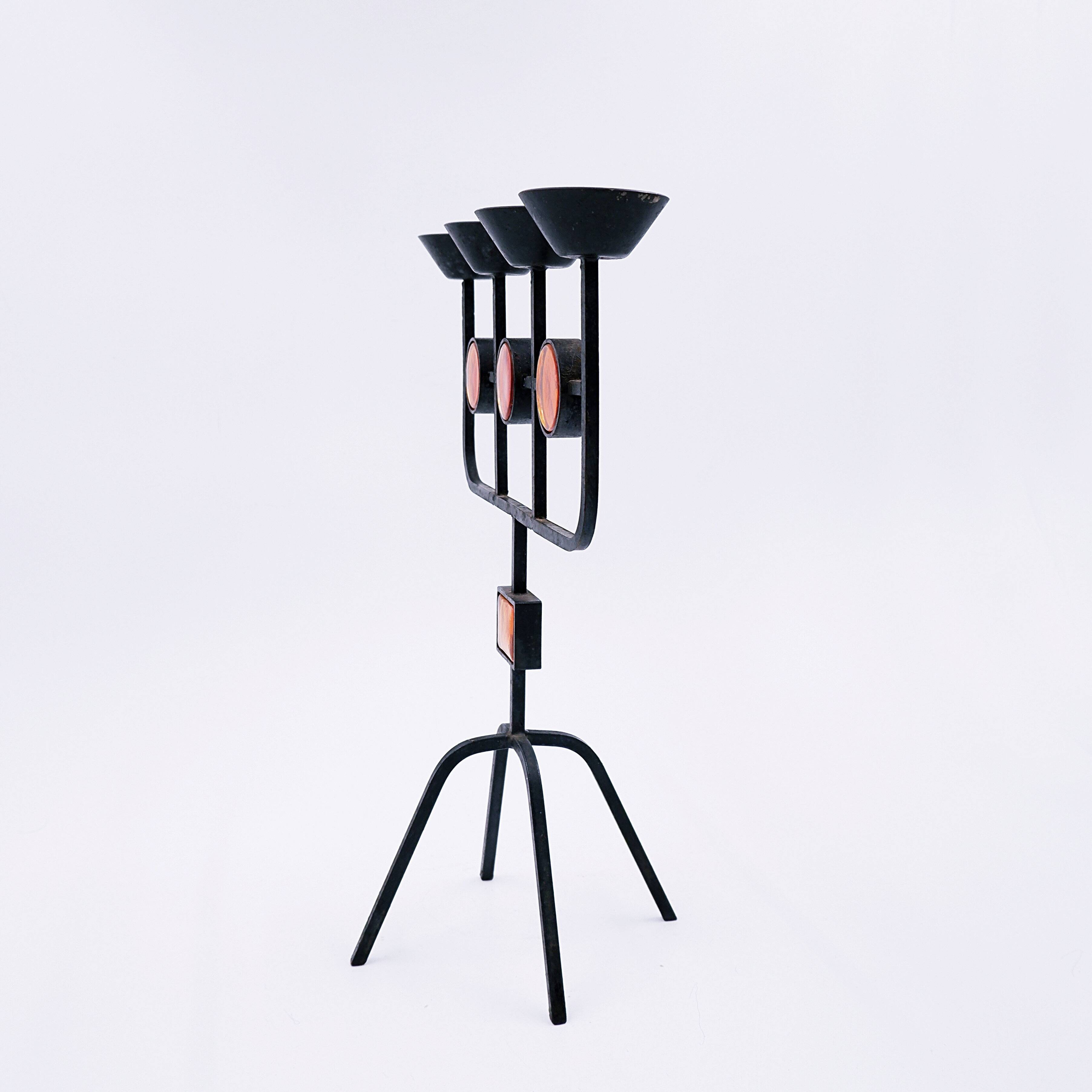 Swedish candlestick by Erik Hoglund and Hubbard Ander, 1960s